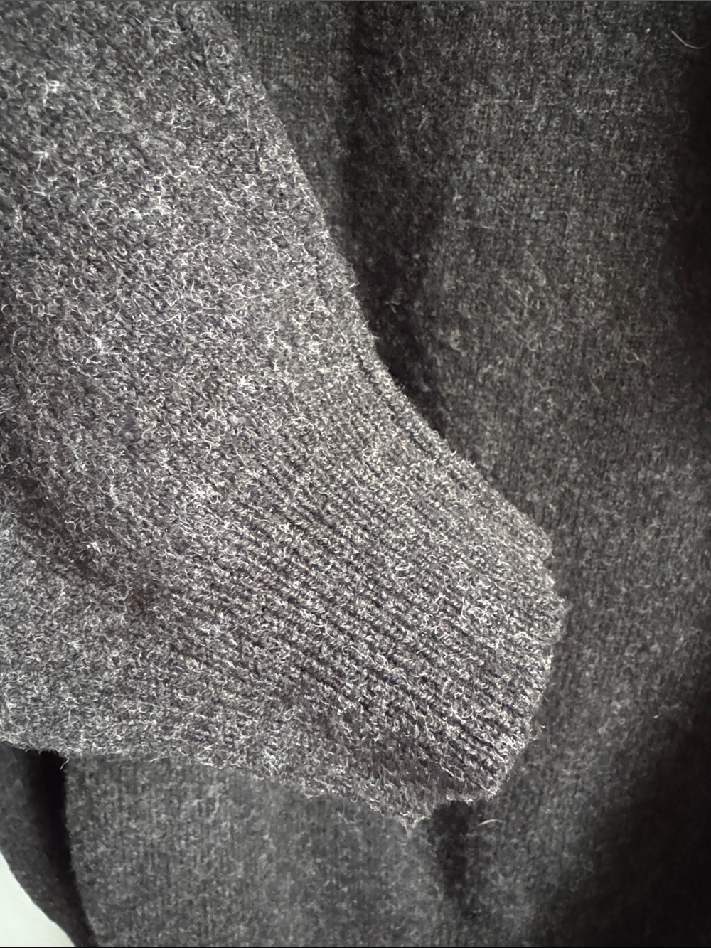 J. Crew Women's Charcoal Turtleneck 100% Lambswool Sweater Sz M - Picture 4 of 5